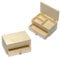 Baker Ross Schmuckkästchen aus Holz für Kinder zum Dekorieren und Gestalten (2 Stück), 12cm x 7cm x 6cm, Holzfarben