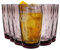 Bormioli Rocco Diamond Dimpled Cooler Glasses - Rock Purple - 470ml - Pack of 6