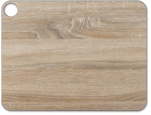 ARCOS Tavola da Taglio con Appendino e Stile Legno, Superficie Liscia in Fibra di Cellulosa e Resina, Utensile Professionale, Tavola da Servire, Colore Marrone, 43 x 33 cm