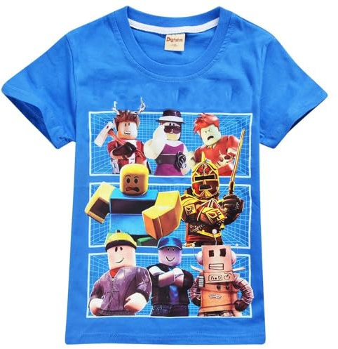 Children YouTube T-Shirt Kids' Games Family Gaming Team Tee Shirt Breathable Cotton Top for Girls Boys Pyjamas Pjs