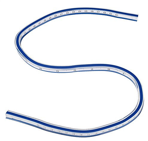 30 cm / 40 cm / 60 cm Flexible Kurve Lineal Kunststoff Malerei Zeichnung Grafiken Mess Kleidungsstück Design Lineal Messwerkzeug MEHRWEG VERPAKUNG(3#)