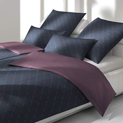 JOOP! Bettwäsche Cornflower Double Midnight Purple Kissenbezug einzeln 70x90 cm