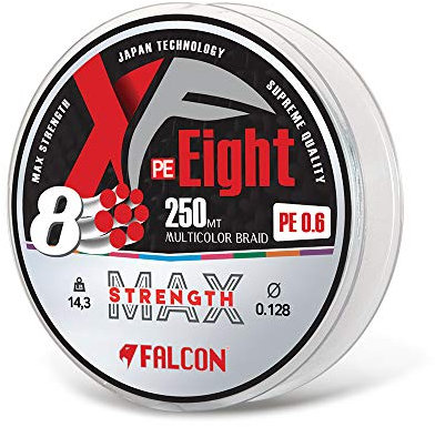 Falcon XF Tecnica, Filo da Pesca, Rosa, 0,80 mm X 100 mt