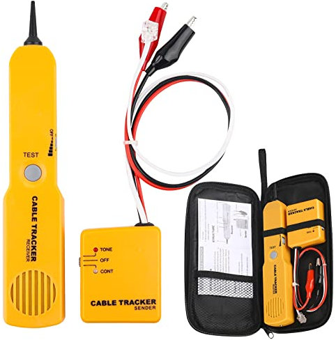 Gobesty Tester di Circuito, Tracciatore di Fili e Generatore di Toni, Tester di Cavo di Rete Presa RJ-11, Fili e Cavi di Ricerca e Localizzazione, Continuità del Circuito di Test