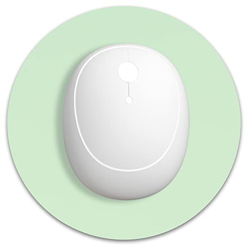 Dapesuom kleines Mauspad, 15 x 15 cm, mit Rutschfester Gummiunterseite, wasserdichtes Mini-Mauspad für Damen, Herren, kabellose Maus Laptops, Zuhause, Büro, Reisen, Seegrün