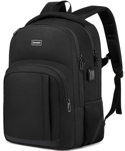 YIORMIOR Schulrucksack Jungen Mädchen Teenager, Rucksack Herren Damen Laptop Rucksack Daypacks für 17.3 Zoll Laptop Business Rucksack mit USB Ladeanschluss 35L