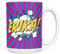 Mug Monster Tazza con nome personalizzata, con scritta Comic Super Hero, regalo personalizzato con testo, tazza da caffè in ceramica, regalo per uomini o donne, extra large e tazza gigante