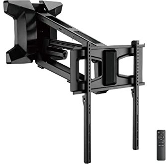 Monoprice Soporte de Pared eléctrico motorizado para TV de 37 a 80 Pulgadas, Capacidad de Peso de 77 Libras, VESA hasta 600 x 400, Giratorio, Altura Ajustable