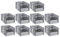 Mega Deal | 10x Proregal Eurobox NextGen Insight | Front offen | HxBxT 17x30x40 cm | Grau