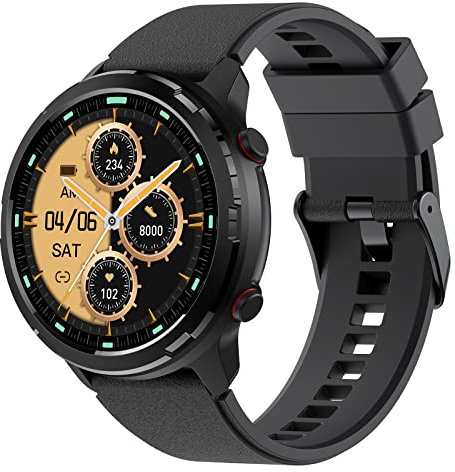SKG SmartWatch,Robuste Outdoor-Uhr mit GPS,Fitness Tracker mit Herzfrequenz,SpO2,Schlafmonitor,IP68 Wasserdicht, Multi-Sport, 3-Achsen-Kompass,Blutsauerstoff,1,32-Zoll Bildschirm Android iOS,V9C…