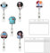 Porta Badge Infermiere Medico Retrattile Bobina Clip Portabadge Badge Holder Nurse Infermiere Accessori Regalo per Infermiere Dottore Insegnanti Studenti (Persone)