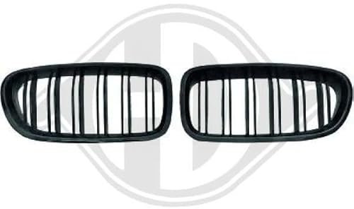 DIEDERICHS KÜHLERGRILL KÜHLERGITTER Grill Gitter schwarz, glänzend