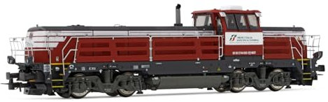 Mercitalia Shunting & Terminal, Effishunter 1000 Diesellokomotive, rot/grau lackiert mit weißen Streifen, DCC-Sound, Verschieden