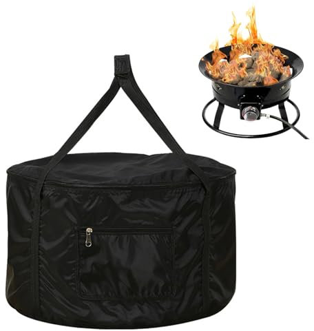 Arineng Borsa per braciere da esterno da 48 cm, compatibile con Outland Firebowl modello 893 870 823 Pozzo del fuoco a gas propano (organizer per bracieri), Nero , 19, Scritture