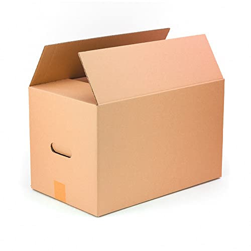 Cajas Carton Almacenaje Mudanza con Asas Extafuertes Anónimas para Embalaje y Envios 60x40x40 cm (10)