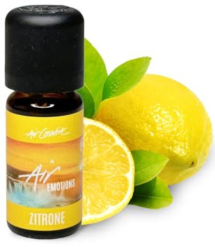 Air Creative® BIO Zitronenöl 10ml, Ätherisches Öl (Lebensmittelqualität, 100?% Naturrein) - Kaltgepresst aus Zitronenschalen - Frischer Citrusduft für Reinigung, Inhalation & Kosmetik