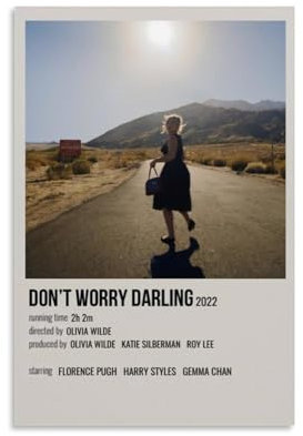 keev Leinwandposter Don't Worry Darling, Wandkunst, dekoratives Gemälde, Poster, 60 x 90 cm, ungerahmter Stil