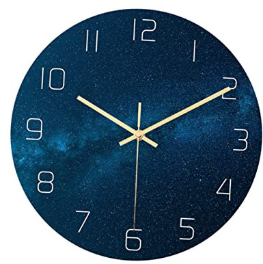 PRETYZOOM Wanduhr Im Stilvollen Design – Geräuschlose Acryluhr Ohne Batterie Für Den Wohnraum