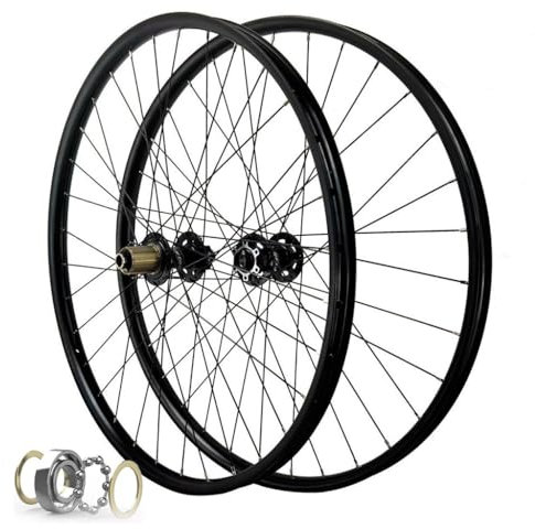 MTB Laufradsatz 26 Zoll 27,5 Zoll 29 er Mountainbike Aluminiumlegierung Scheibenbremse Fahrradräder 32H Felge Hinterrad 142mm for 8-12 Geschwindigkeit 2150 G (Size : 29 ER)