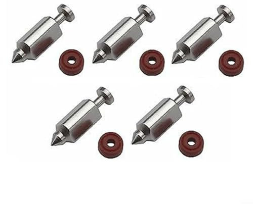URPIZY 398188 Vergaser-Schwimmerventil-Nadelsitz-Set, 5 x Vergaser-Schwimmerventilnadel und Ventil-Vergaser-Kit für 398188, 83412, 90700, 99700