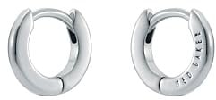 Ted Baker Crisete Logo Hoop Earrings (10mm) For Women (Silver)