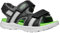 Geox J VANIETT Boy B Sandale, Black/Green, 38 EU