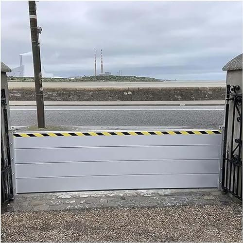 Wasserdichte Flutbarriere für Tür, Garage, Keller, abnehmbare Aluminium-Barriere (40 cm x 200 cm), robuster Schutz vor Überschwemmungen