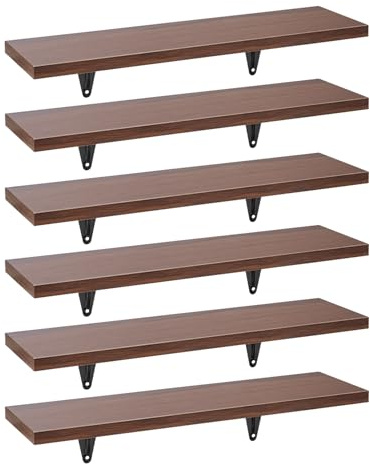 Maclean MC-331 Wandregal 6er Set, Maximale Belastung: 8 kg pro Fachboden | Wandmontage, Regalsystem, Wandregale zur Aufbewahrung - 6 Stück | Für Wohnzimmer, Küche, Badezimmer, Schlafzimmer, Büro