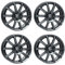 4x Rial Felgen Alufelgen Milano 7.0Jx17 ET40 5x112 titanium kompatibel mit SKODA Karoq Kodiaq Octavia Superb Superb iV Yeti