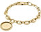 Fossil Heritage Damen Edelstahlarmband mit Karabiner oder Knebelverschluss, Sonnenschein