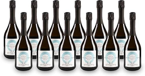 Copenhagen Sparkling Tea BLÅ 12 Bottle X 750ml Champagne, Gluten Free, Organic, Sparkling Wine, Tea, Vegan (Pack of 12)
