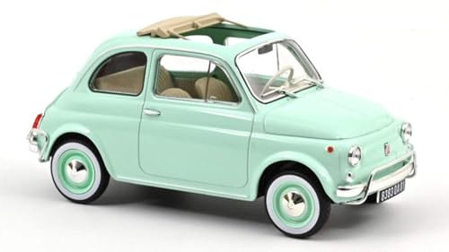 Modell in Maßstab Norev kompatibel mit Fiat 500 L 1968 Pastel Blue W/Special Birthday Pack 1:18 Modell Scala NV187777 241217