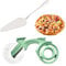 Cortador Pizza para Bicicleta,Counius Corta pizza de Acero Inoxidable, Cortador de Pizza,Cuchillas Superafiladas, Cortapizzas Profesional,Ideal para Corta la Pizza en Casa, Fácil de lavar y(Verde)