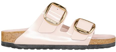 Arizona - Sandalo con Doppia Fascia E Chiusura con Fibbie 38/Shine-Light Rose-N