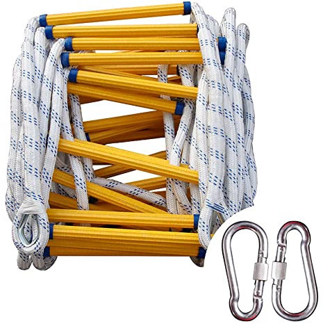 GAGULHAH Feuerleiter, Notstrickleiter Feuerleiter, kann auch als Gerüst für Wandarbeiten verwendet Werden/3 Meter
