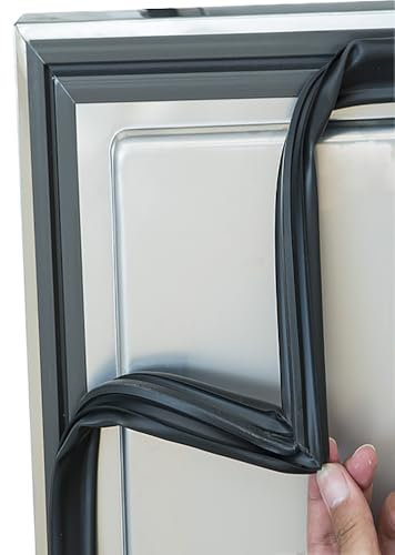 NBEST Guarnizione Porta Congelatore Magnetica Personalizza Guarnizione della Porta del Frigorifero,in Gomma,Nero
