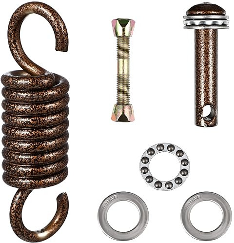 Hemobllo Heavy Duty Hammock Hanging Kit: Hanging Egg Chair Swing Spring Hardware - Pin Spring Hook Set for Garden Hammock Porch Swing Suspension Hooks