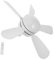 HOMSFOU Ventilador Lámpara De Techo Led Compacto Brillo Ajustable Decoración Dormitorio