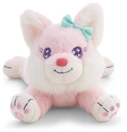 62836 Peluche renarddouce, Rose,18 cm, Mignonne pour câliner et Jouer, pour Enfants et Adultes, Idée Cadeau