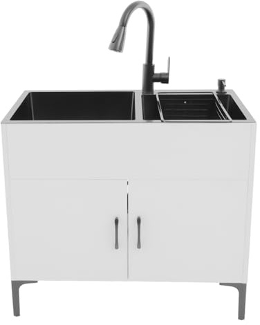 Évier de cuisine, évier à linge avec armoire, évier avec robinet extensible et armoire, robinet autonome pour cuisines, restaurants, desserts