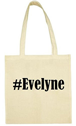 Reifen-Markt Tasche #Evelyne Größe 38x42 Farbe Natur Druck Schwarz