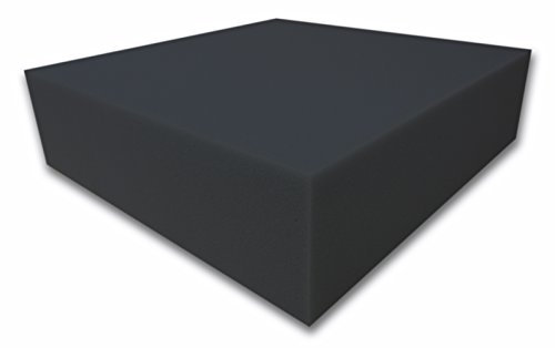 Dibapur ® Akustikpur glatt schwarz Raum Akustik Schaumstoff Dämmung Schallschutz (100x200x7cm)