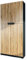 Vladon Büroschrank Logan V1, Made in Germany, Aktenschrank mit 5 Fächern und 4 Türen, Schwarz matt/Eiche Natur (82 x 185 x 37 cm)