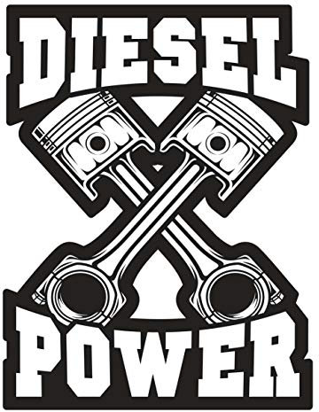 Spaß Kostet Aufkleber Diesel Power (Wetterfest)