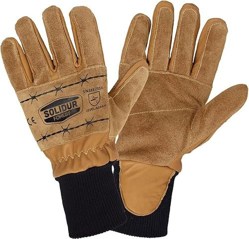 Paire de gants de protection adaptée pour le débardage Solidur GA01 taille 9