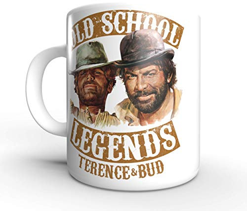 Terence Hill Old School Legends Bud Spencer - Tasse rund (330ml)