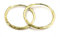 Halo's London (c) 9ct Gold 12mm - 20mm Diamond Cut Hinged Sleeper Hoop Earrings (14mm)
