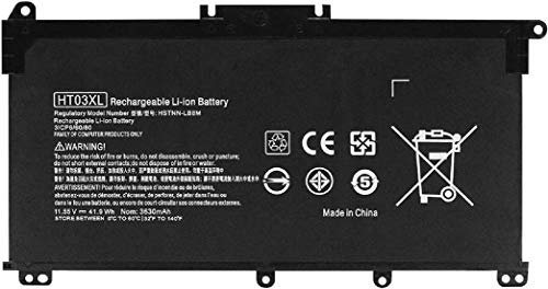 ASKC 41.9WH HT03XL Laptop Battery for HP Pavilion 14-CE 14-CF 14-cm 14-CK 14-DF 14-MA 15-DA 15-CS 15-DB 14Q-CS 15-CW 14-CE0025TU 14-CE0034TX 15-CS0037T 250 255 G7 HSTNN-LB8L L11421-421 HSTNN-LB8M