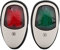 Les-Theresa 2PCS Navigationslicht Marine Anker Licht Boot Rot Grün 10-30V LED Warnlampe Universal für Ponton Yacht