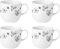 Kate Spade 893955 teiliges Set Ks Garden Doodle Tassen, 4 Stück, Porzellan, Weiß